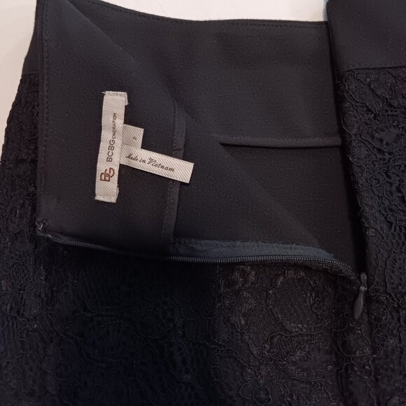 BCBGeneration Ponte overlay lace pencil skirt - sz 2 - Picture 4 of 4